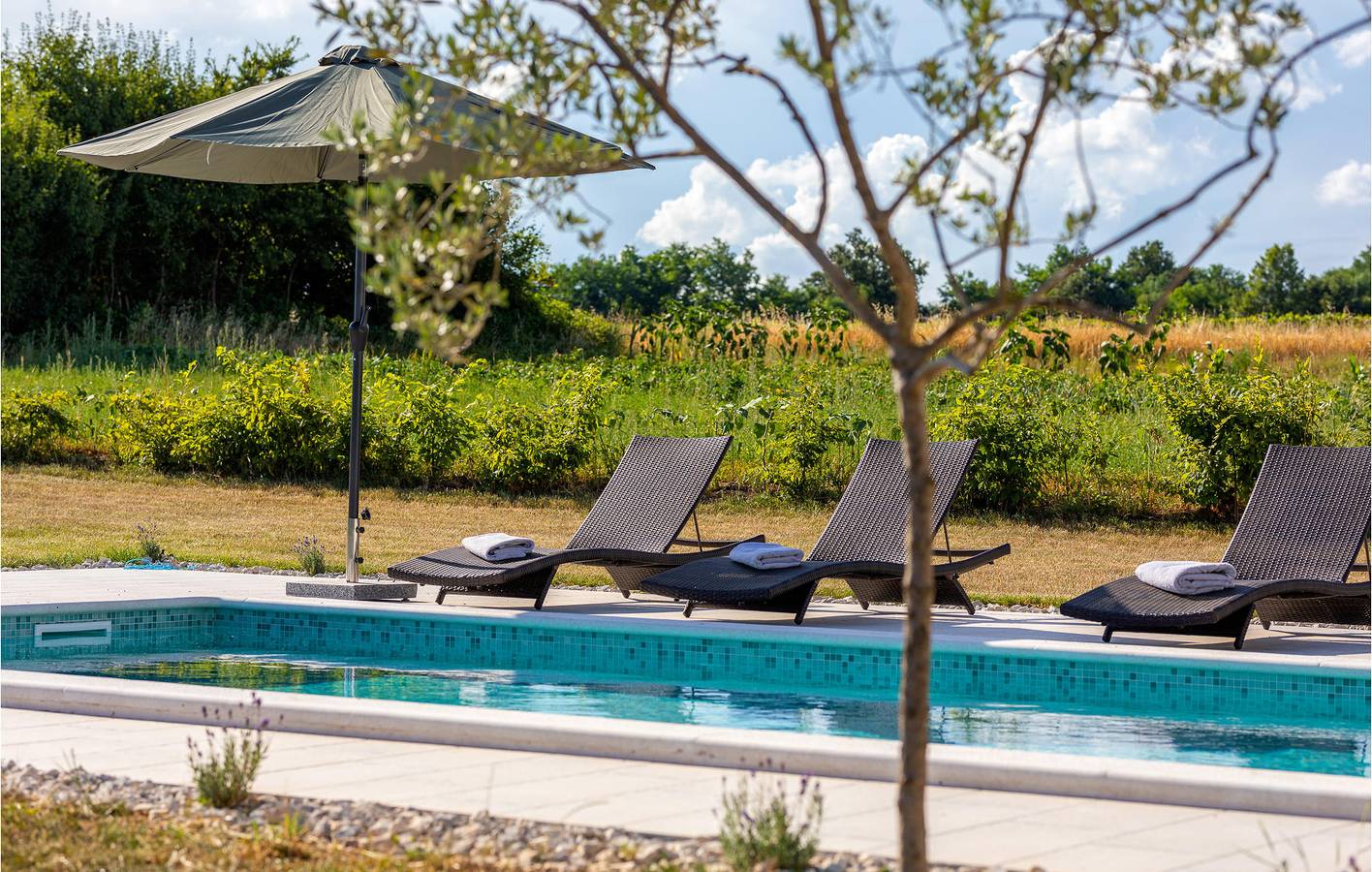 Holiday home for 6 people with terrace in Žminj, Central Istria