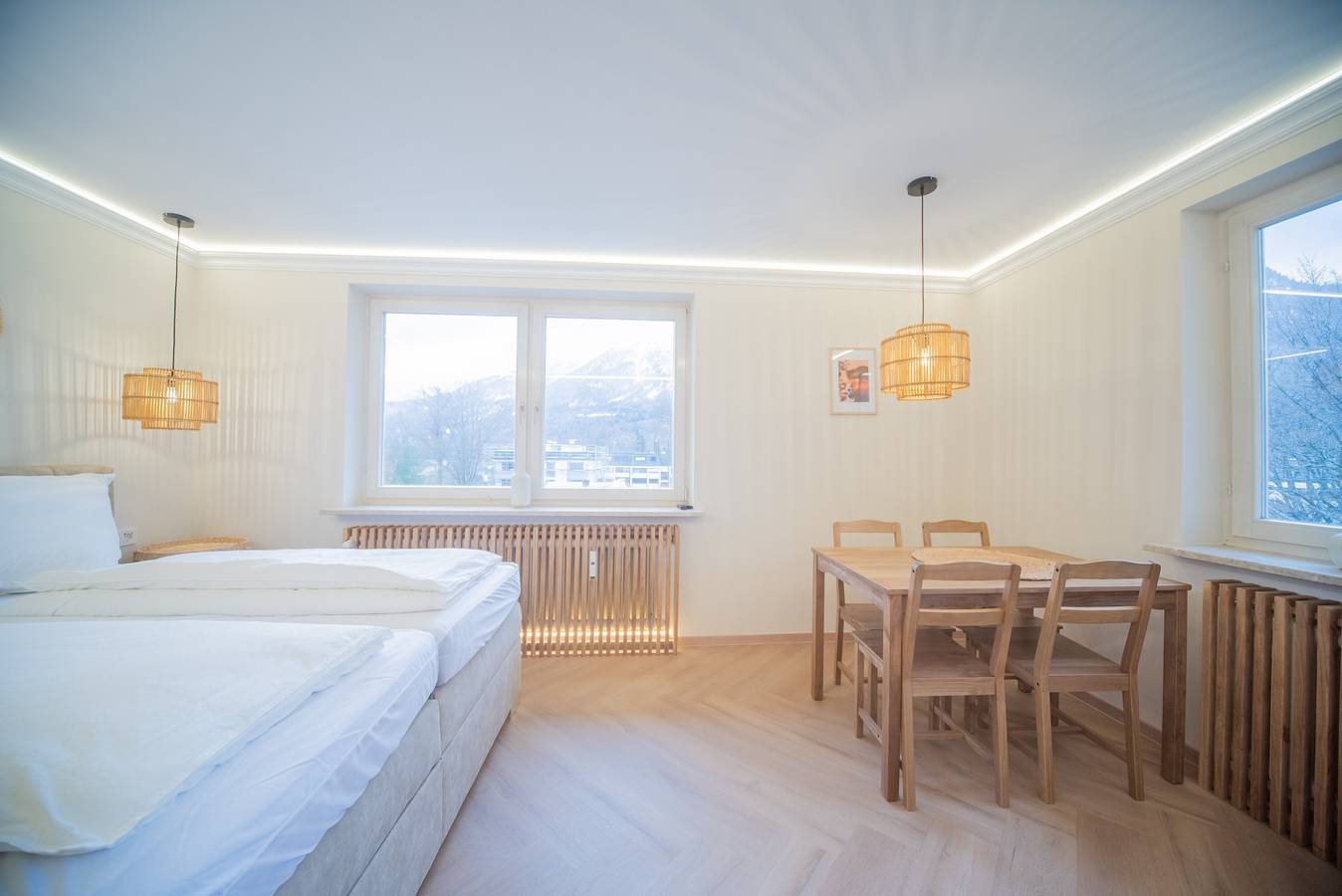 Ganze Wohnung, Apartment „Zuhause am Kurgarten“ mit Bergblick und Wlan in Bad Reichenhall, Berchtesgadener Alpen