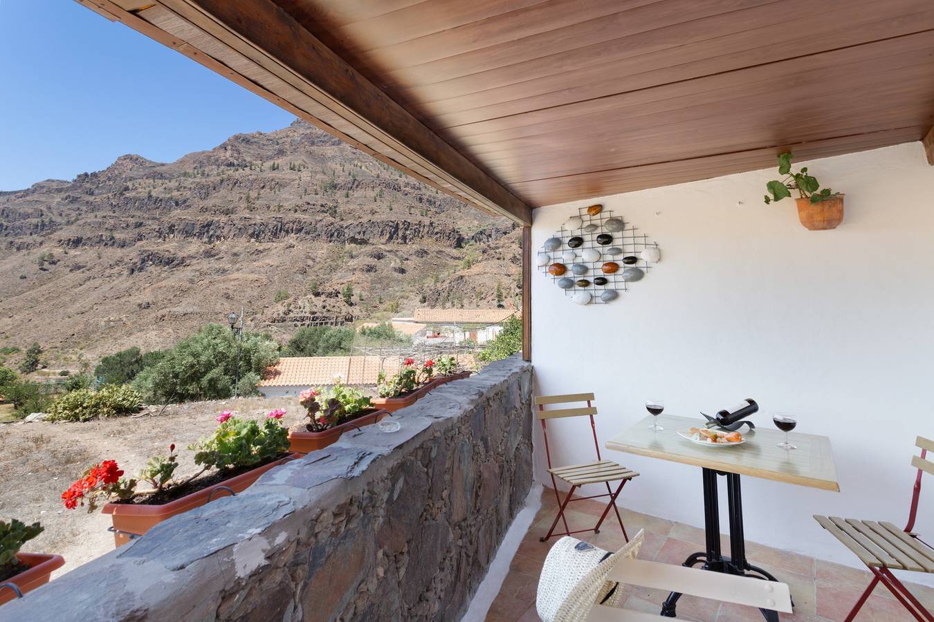 Casa de vacaciones 'Vv Casa Frasquita' con vistas a la montaña, terraza privada y Wi-Fi in Fataga, San Bartolomé de Tirajana
