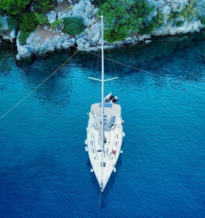 Boot für 4 Personen, mit Terrasse und Ausblick in Montenegro