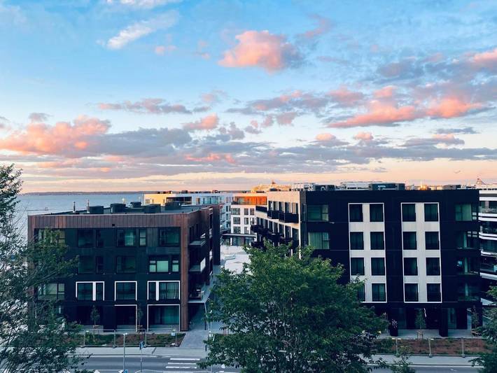 Ferienwohnung für 6 Personen, mit Balkon und Sauna sowie Ausblick in Tallinn