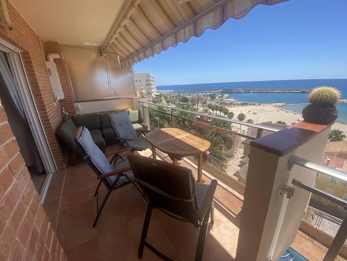 Ganze Wohnung, Ferienwohnung für 4 Personen mit Meerblick in La Vila Joiosa, Costa Blanca