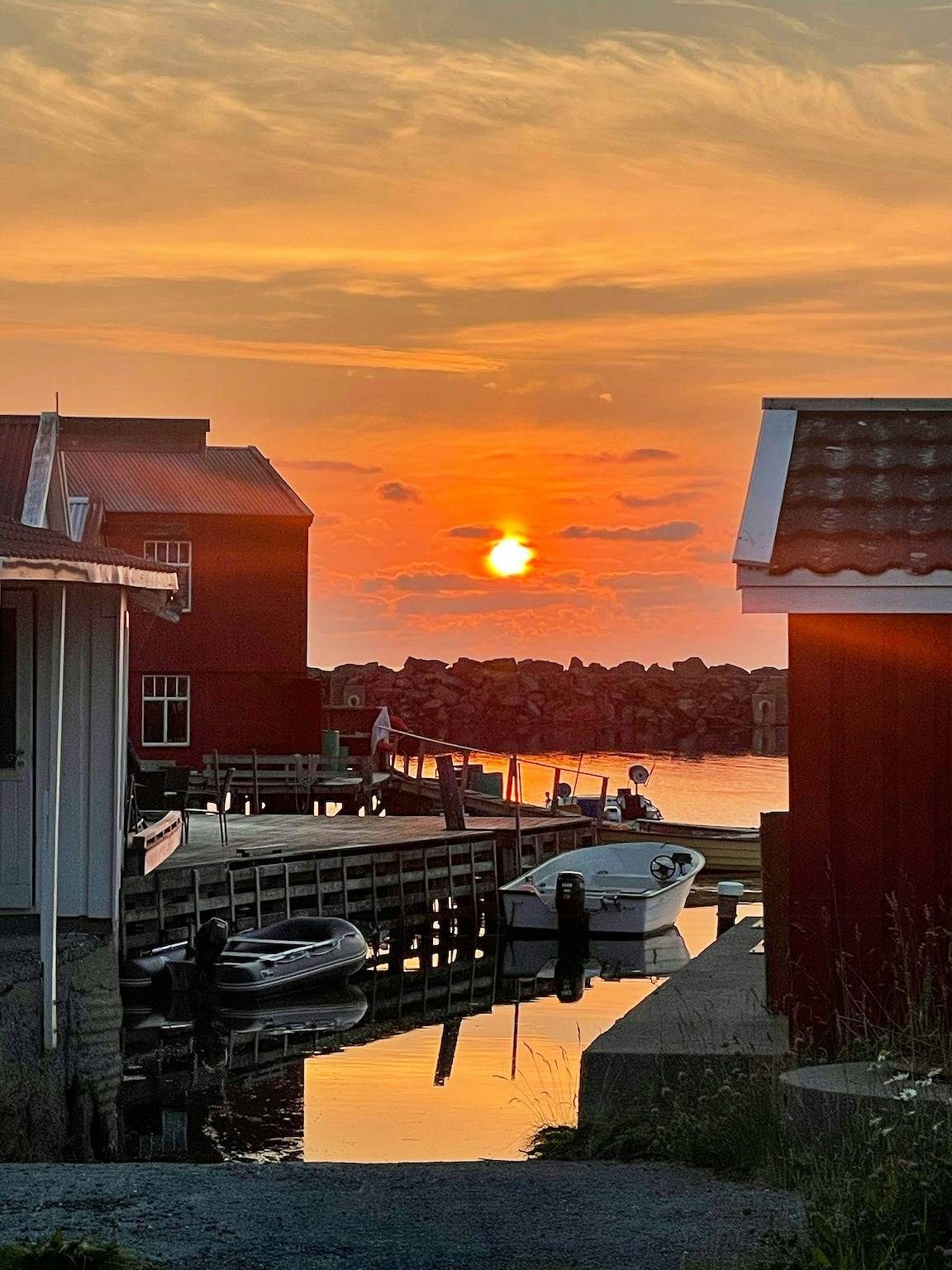 Ganze Wohnung, Der Dachboden mit Blick auf den Hafen und das Meer in Smøla, Nördliches Fjordnorwegen