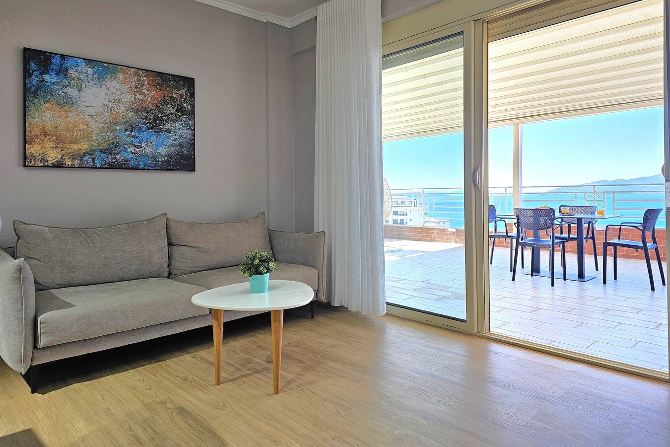 Penthaus für 4 Personen mit Meerblick in Sarandë, Vlorë