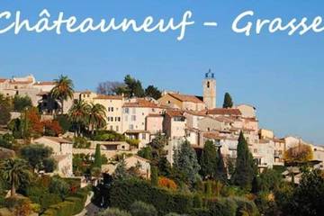 Chambre d’hôte pour 2 personnes, avec jardin ainsi que terrasse et vue à Châteauneuf-Grasse