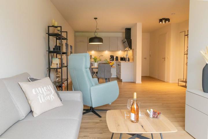 Ferienwohnung für 4 Personen, mit Sauna und Balkon in Dorum