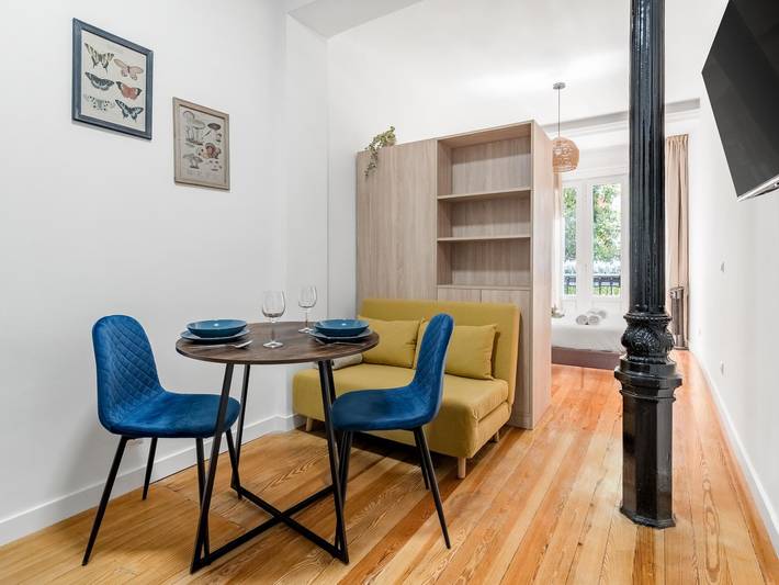 Studio voor 2 personen, met balkon in Madrid