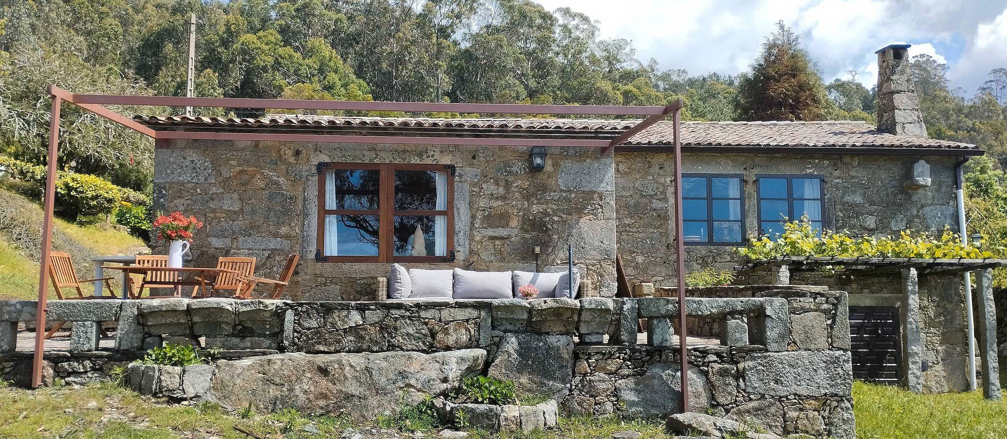 Traditionelles galicisches Haus La Mar in A Guarda, Rías Baixas