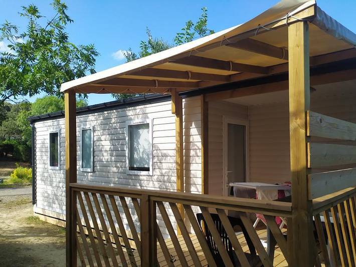 Camping L'oliveraie - Mobilheim 8 personen - Irm Loggia in Laurens, Mittelmeerküste (Frankreich)
