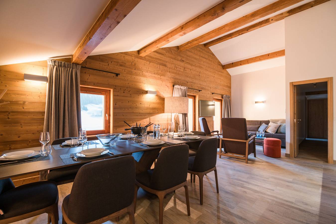 Appartement entier, Appartement de vacances pour 9 personnes avec balcon in Praz-sur-Arly, Pays du Mont-Blanc