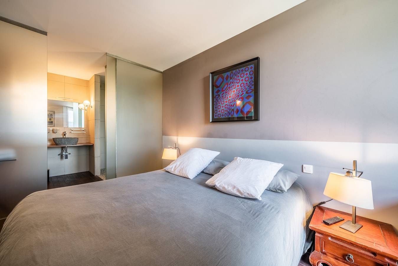 Appartement entier, Appartement "Gîte Le Jorat - Studio" avec vue sur les montagnes et Wi-Fi in Bogève, Région de Thonon-les-Bains