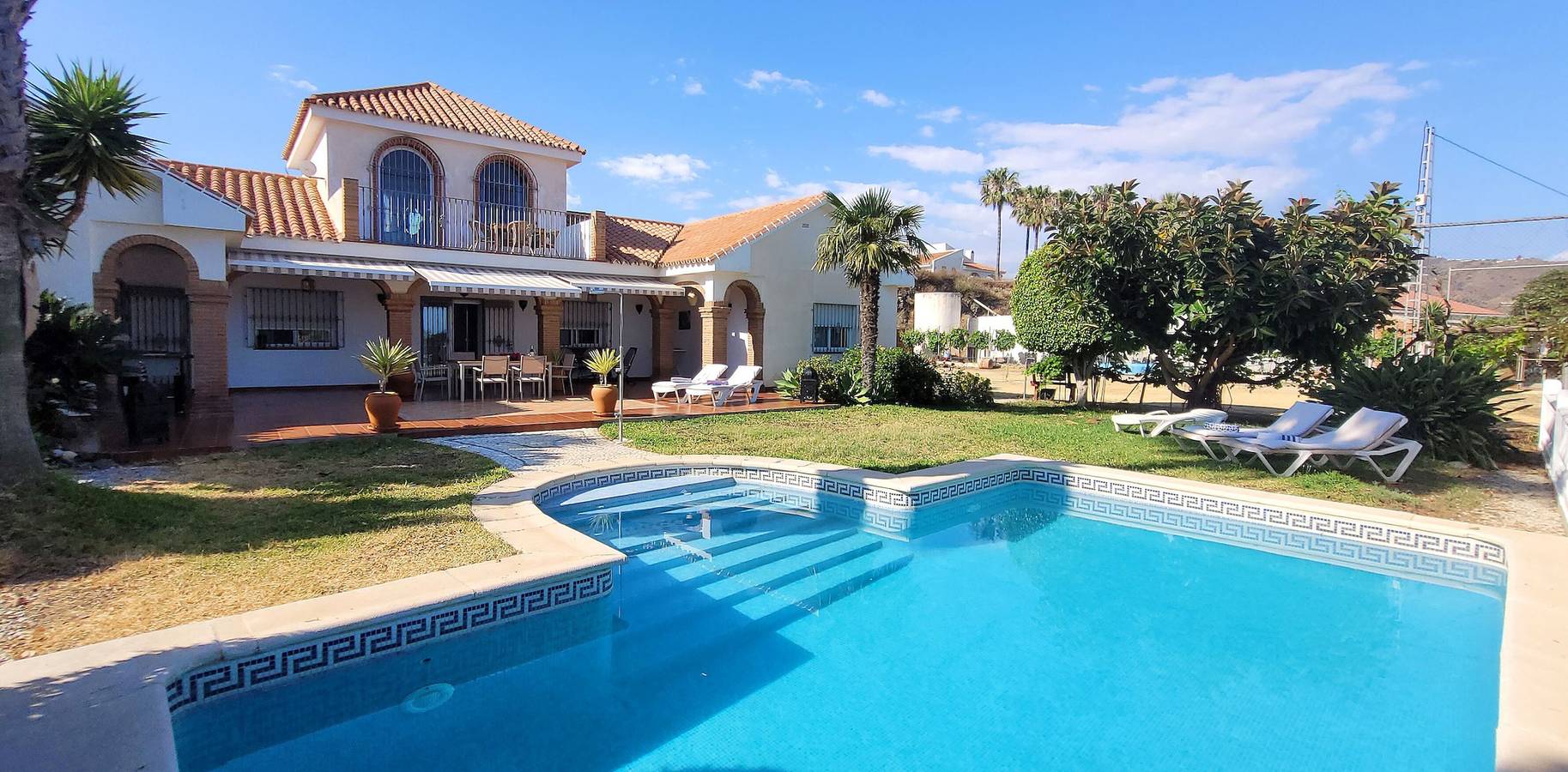 Landhaus 'Villa Miramar' mit Meerblick, Wlan und Klimaanlage in Algarrobo, Costa del Sol