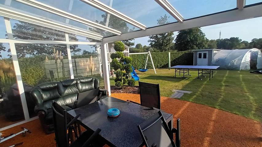 Ferienhaus für 5 Personen, mit Terrasse und Garten sowie Ausblick in Pritzerbe
