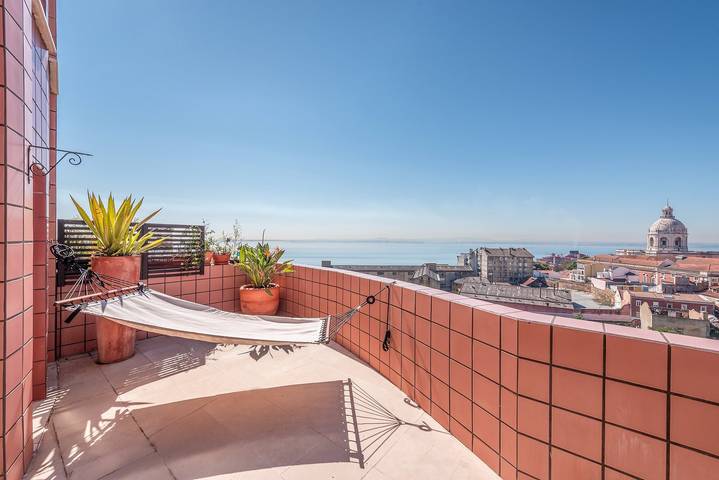 Casas e apartamentos de temporada para 4 pessoas, com terraço em Lisboa