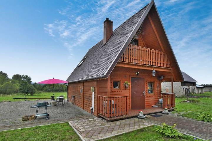 Maison de vacances pour 5 personnes, avec terrasse, animaux acceptés en Pologne