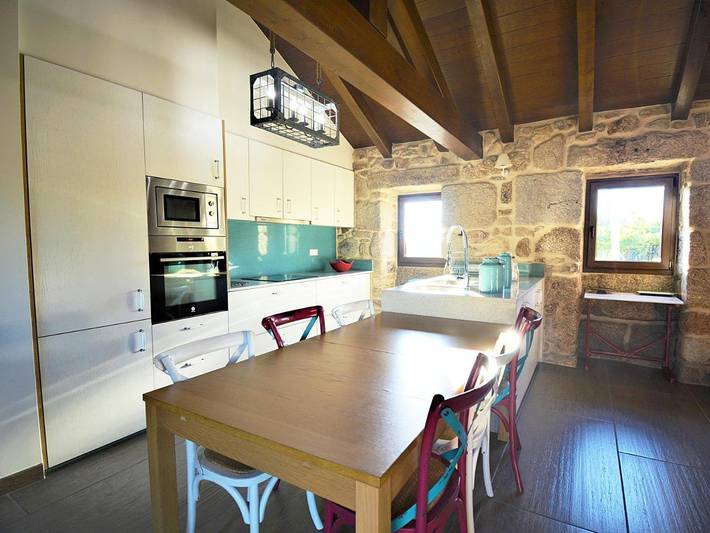 Casa de vacaciones para 8 personas, con vistas además de jardín y terraza en Salnés - 3