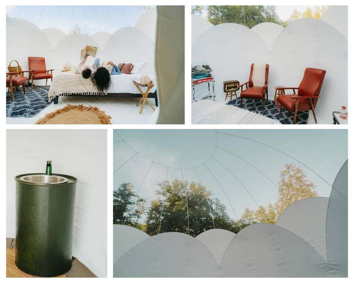 Tente pour 2 personnes, avec jacuzzi ainsi que terrasse et jardin dans les Ardennes - 3