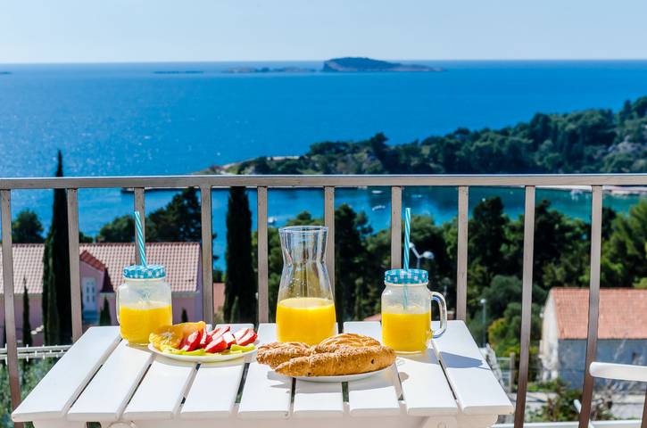 Ganze Wohnung, Ferienwohnung für 2 Personen mit Balkon in Općina Župa dubrovačka, Dubrovnik-Neretva
