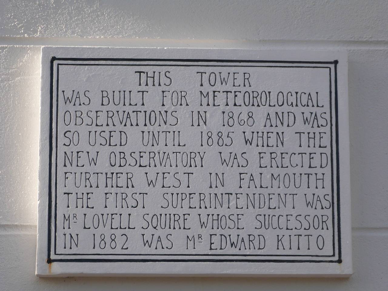 The Observatory Tower in Falmouth (Cornwall), Cornwall