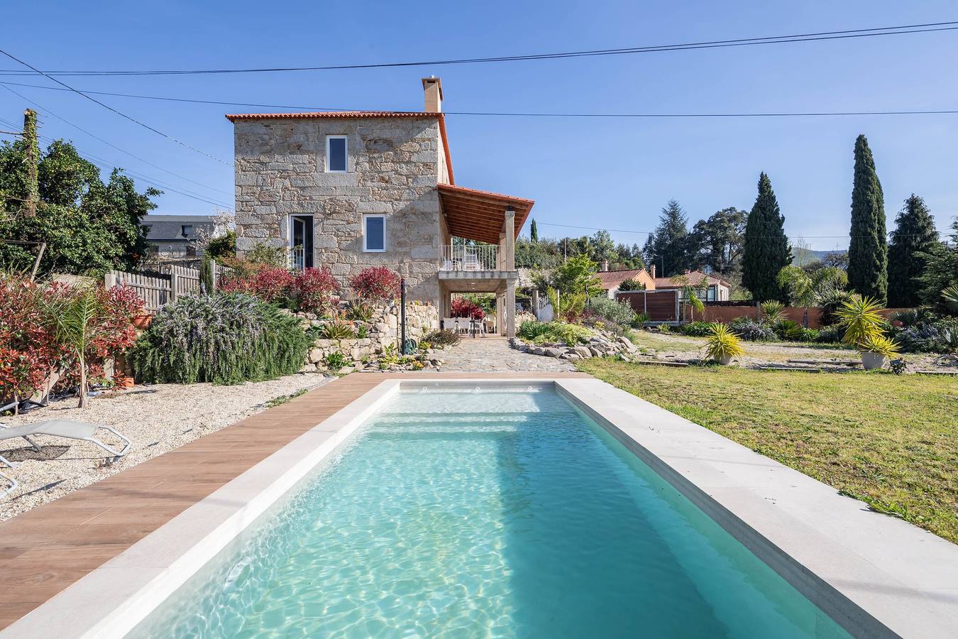 Maison de campagne "Cándido" avec vue sur les montagnes, piscine privée et Wi-Fi in As Neves, Province de Pontevedra
