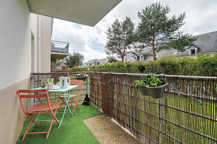 Ganze Wohnung, Appartement „Le Cocon De Laurence“ mit privater Terrasse und Wlan in Pleurtuit, Saint-Malo und Umgebung