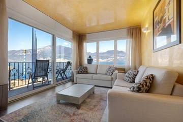 Ferienwohnung für 3 Personen, mit Balkon und Seeblick in Brenzone