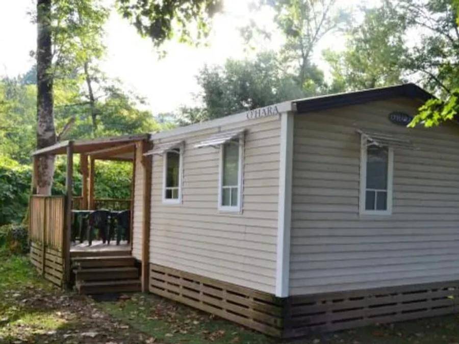 Village Tropical Sen-Yan - Mobilheim 6 personen - Aqua 2 Zimmer 4/6 Personen Halbüberdachte Terrasse in Mézos, Côte d’Argent