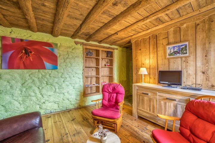 Appartement entier, Appartement 'Anna-Purna' avec vue sur les montagnes, terrasse partagée et Wi-Fi in Les Carroz, Arâches-la-Frasse