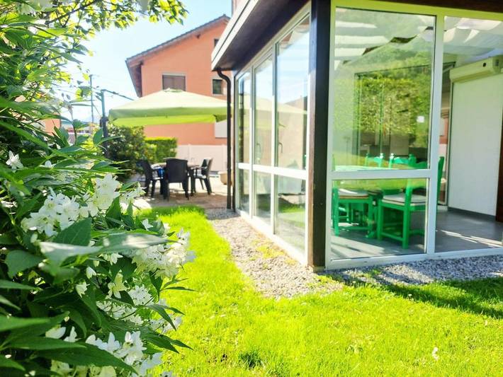 Gîte pour 6 personnes, avec piscine et jardin dans Riva San Vitale
