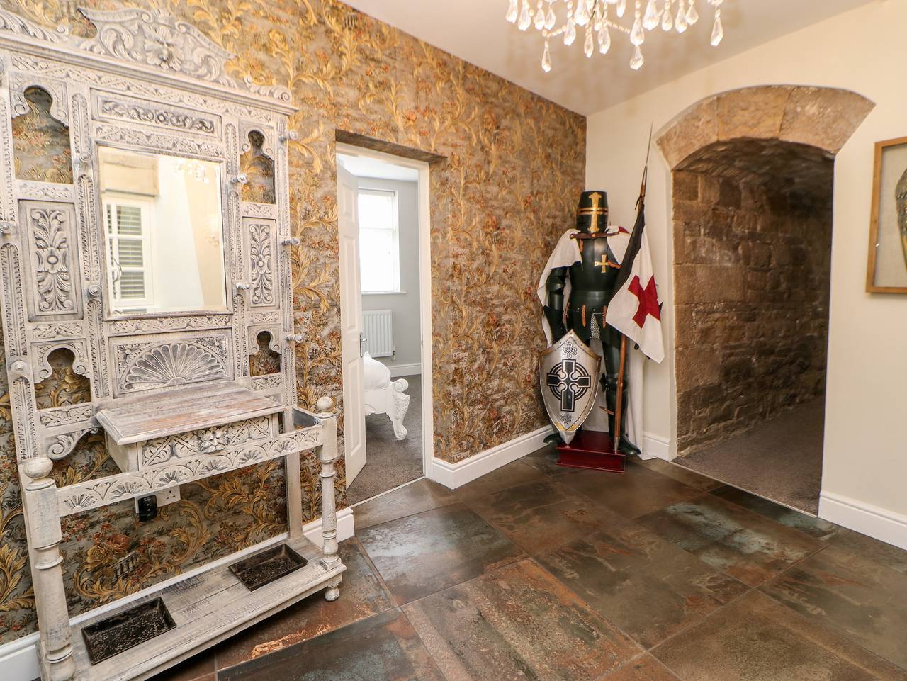 Castle keep at Stanhope Castle in County Durham