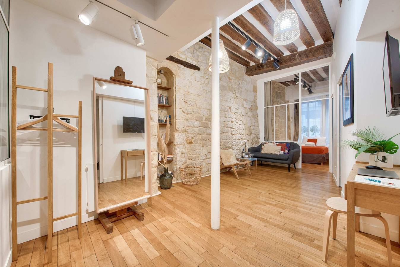 Apartamento entero, Nouvel & Authentique 90m2, 4Ch - Clim - Le Marais in Distrito 3, París