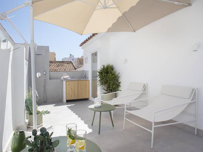 Ganze Ferienwohnung, Del Parque Flats Atico Huertas 2 in Altstadt Málaga, Malaga