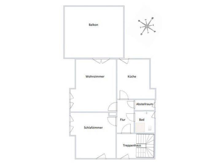 Ganze Wohnung, Ferienwohnung Eichenweg - Ferienwohnung Eichenweg Zentrumsnah, großer Südbalkon, 1 Schlafzimmer, max. 2 Personen in Lauterbach, Vogelsberg Region