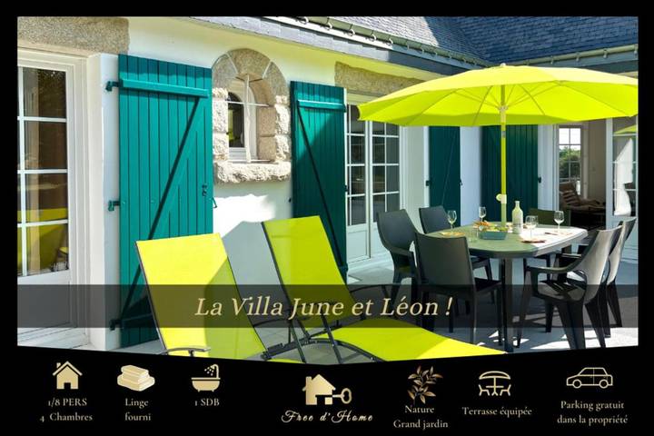 Maison de vacances pour 8 personnes, avec terrasse et jardin