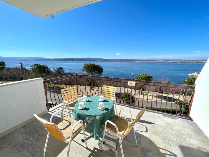 Apartament wakacyjny dla 4 osób, z balkon w Dramalj