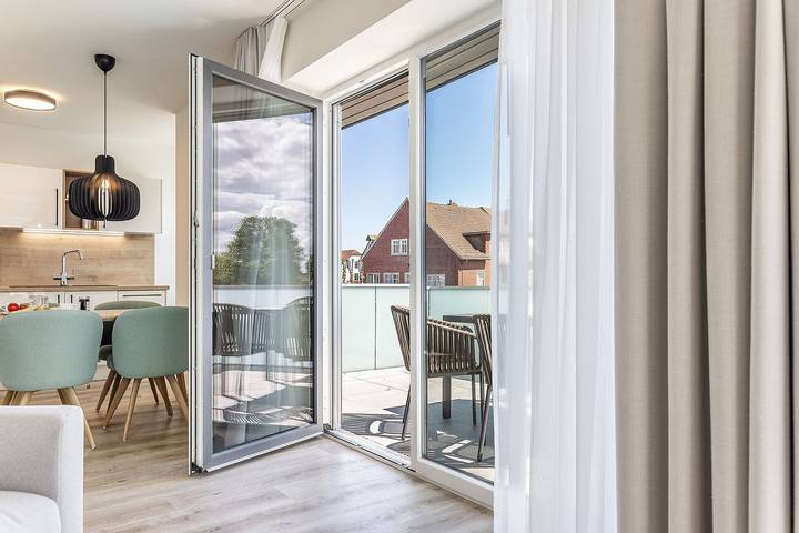 Ferienwohnung für 3 Personen, mit Ausblick und Balkon in Carolinensiel - 2