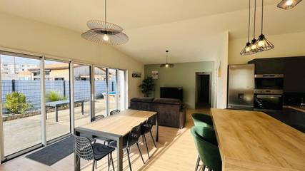 Villa pour 6 personnes, avec vue et jardin ainsi que terrasse et piscine à Saint-Jean-de-Monts