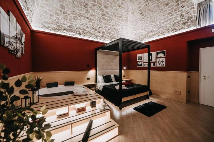 Ferienhaus für 4 Personen, mit Balkon und Terrasse sowie Ausblick in Pompei