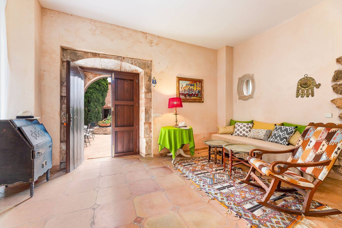 Ferienhaus El Palomar mit Garten, Wlan, Pool und Terrasse; Haustierfreundlich in Santanyí, Mallorca Süden