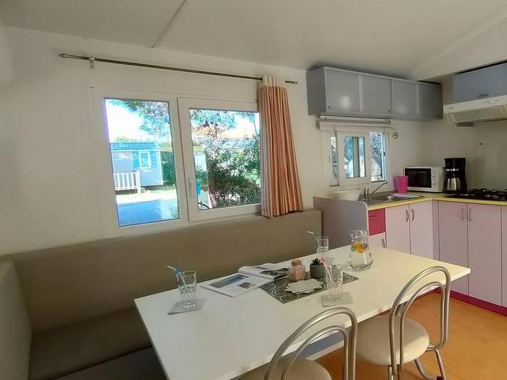 Camping Tikayan Clau Mar Jo - Mobilheim 8 personen - Texas. Eco in Bormes-les-Mimosas, Parc national Port-Cros
