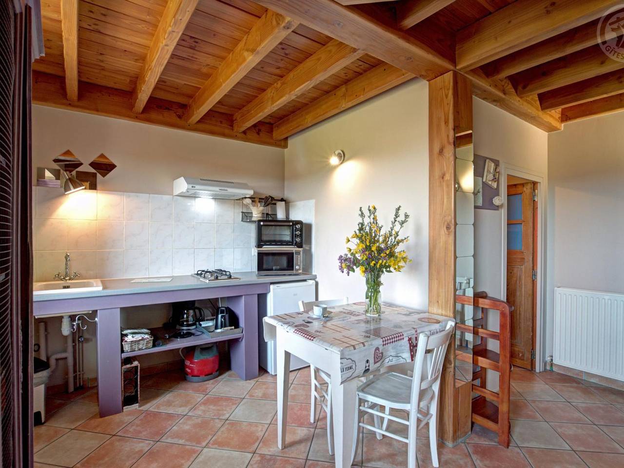 Ferme en Auvergne, terrasse, animaux admis in Saint-Julien-la-Vêtre, Montbrison