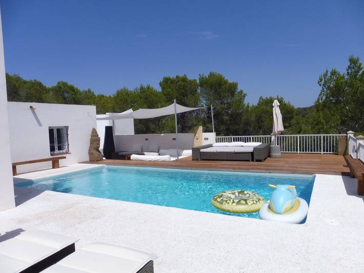 Villa pour 6 personnes, avec Terrasse et Jardin ainsi que Piscine et Vue dans Sant Josep de sa Talaia