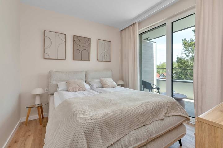 Ganze Wohnung, Ferienwohnung für 4 Personen mit Garten in Leba, Slowinzischer Nationalpark