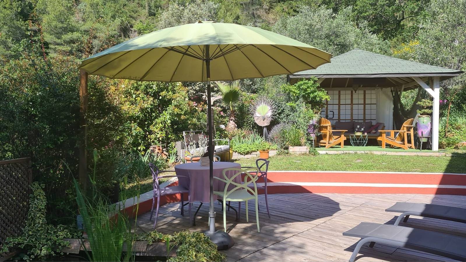 Le jardin des peintres: vistas y tranquilidad en la naturaleza in Châteauneuf-Villevieille, Nizza Region