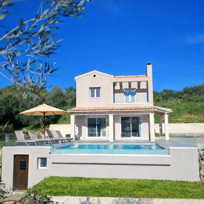Villa pour 6 personnes, avec piscine ainsi que vue et jardin