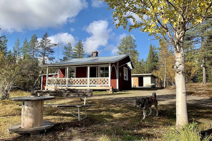 Blockhütte für 5 Personen, mit Terrasse und Sauna sowie Garten, mit Haustier - 1