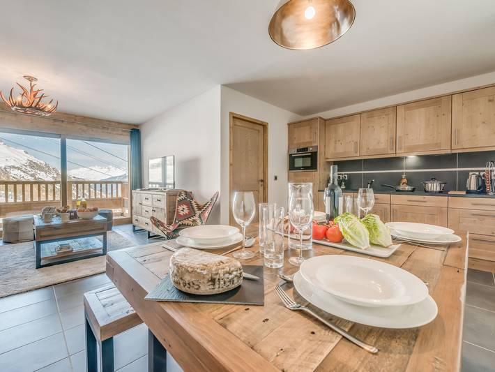 Apartamento entero, Apartamento de lujo para 8 pers., 3 piezas, a pie de pistas, con servicios hoteleros in Tignes, Massif de la Vanoise