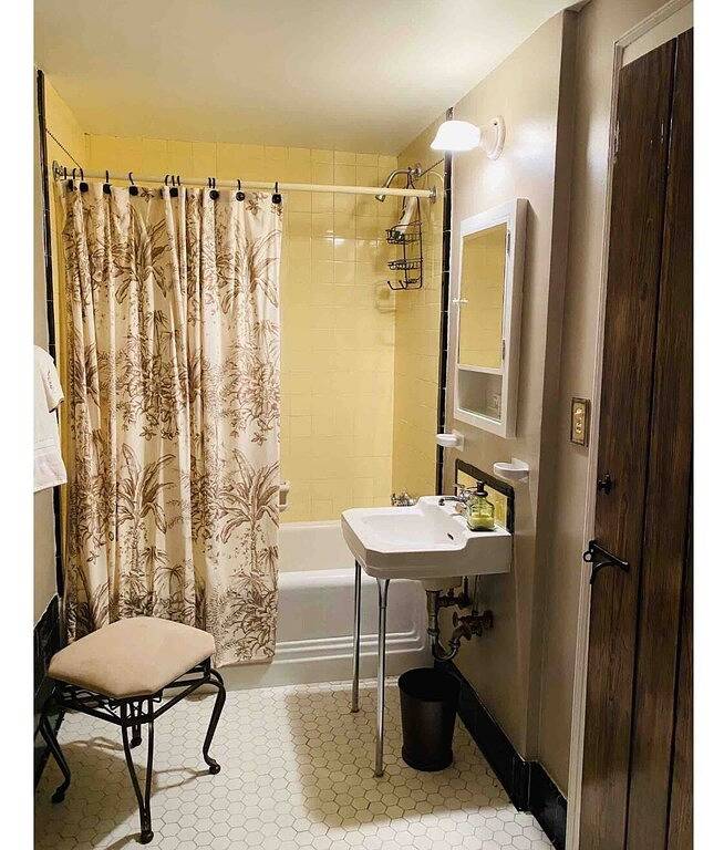 Craftsman Style Brick Cottage 1937 downstairs apartment in Tyron, Polk County NC