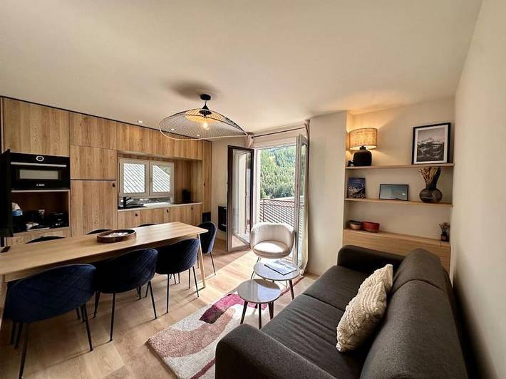 Appartement de vacances pour 6 personnes, avec Balcon ainsi que Terrasse et Vue