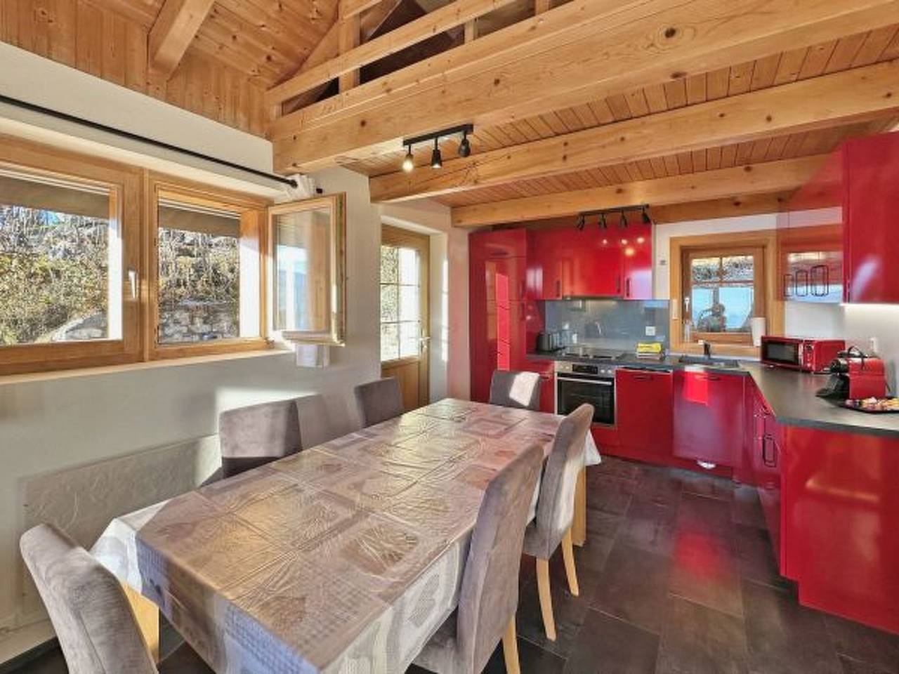 Ferienhaus für 5 Personen mit Terrasse in Anzère, Ayent